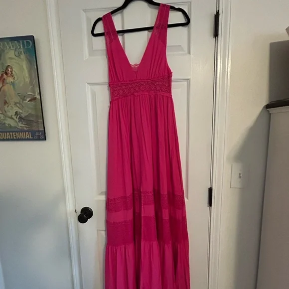 NWOT Pink Maxi Dress - Picture 2 of 11